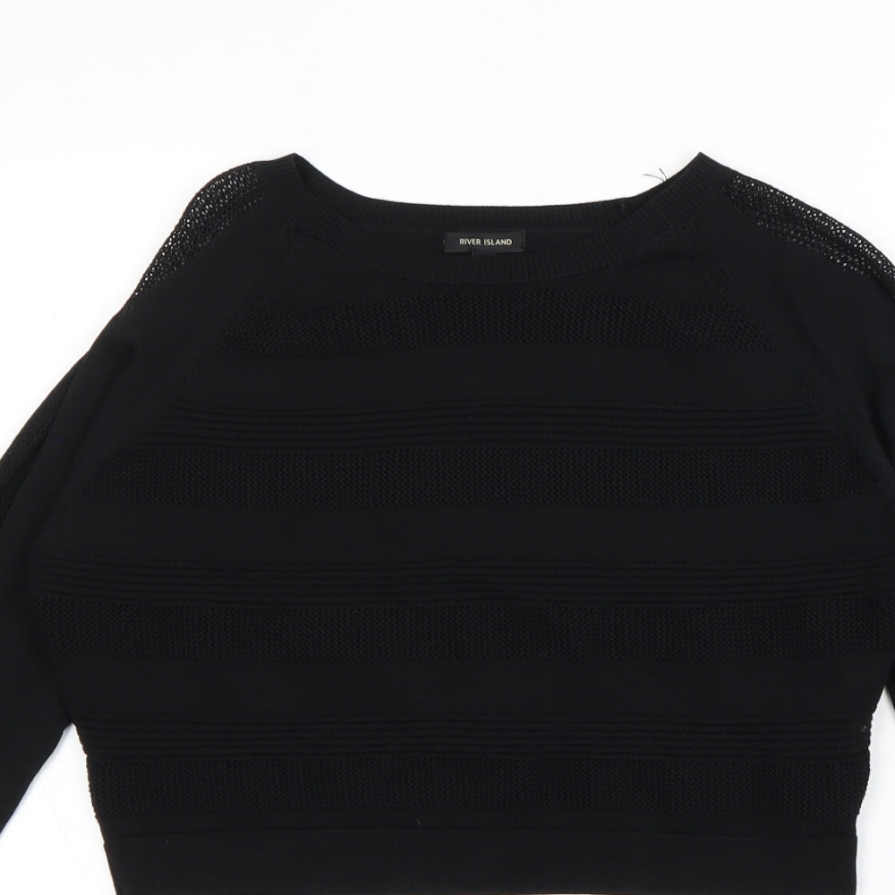 River Island Womens Black   Pullover Jumper Size 12