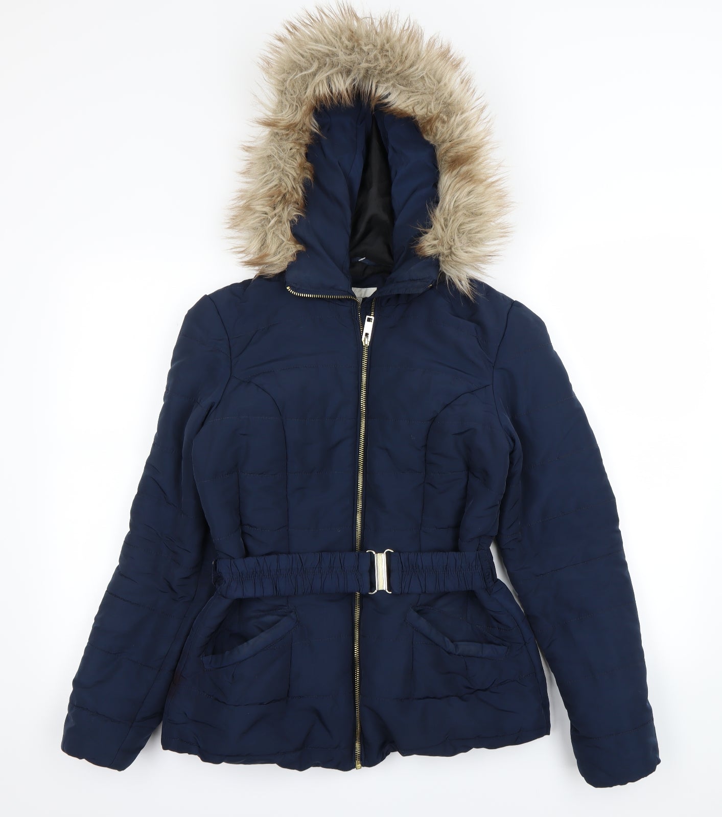 H&M Womens Blue   Jacket Coat Size 10