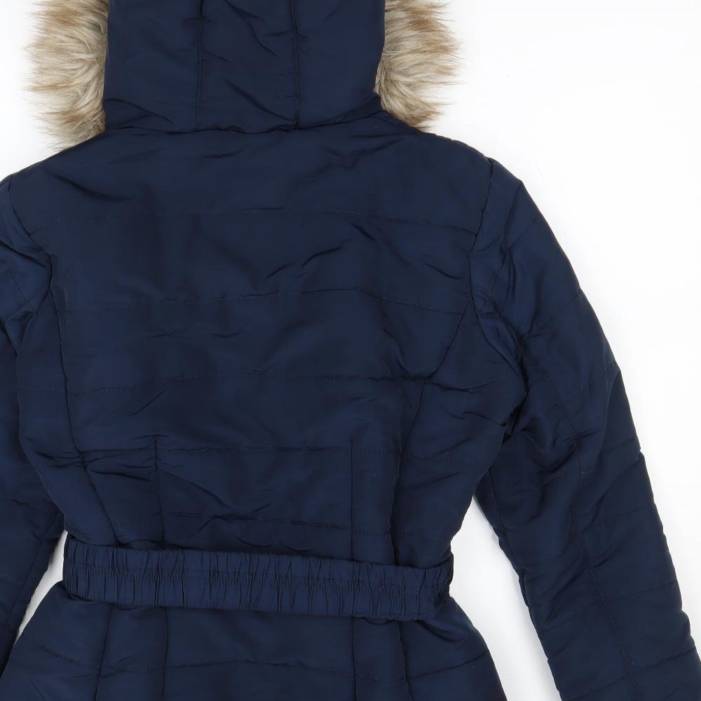 H&M Womens Blue   Jacket Coat Size 10