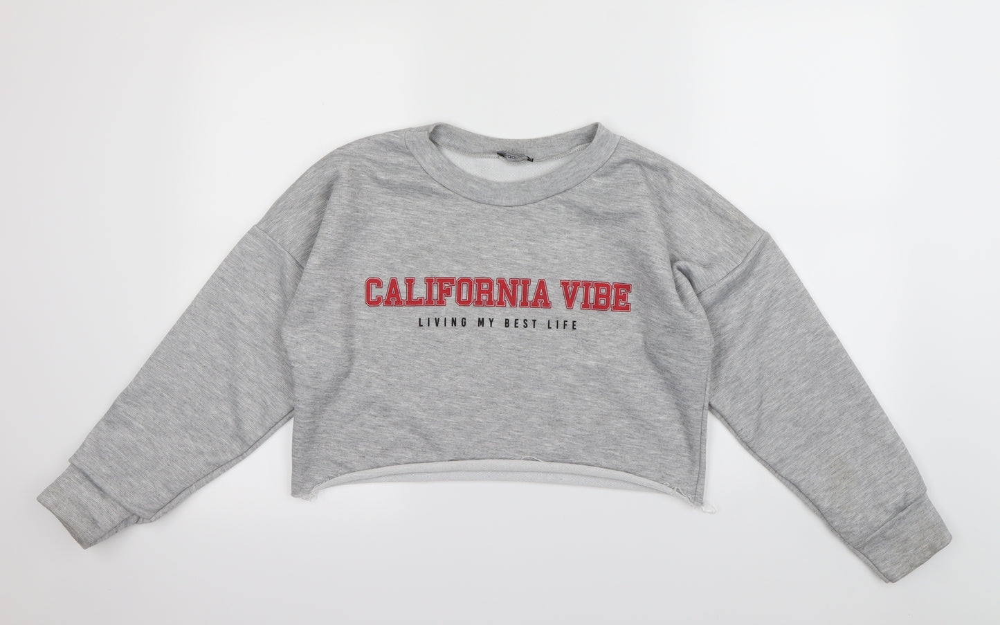 Boohoo Womens Grey   Pullover Jumper Size S