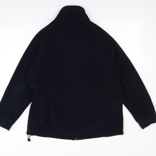 M&S Womens Blue   Full Zip Jumper Size 14