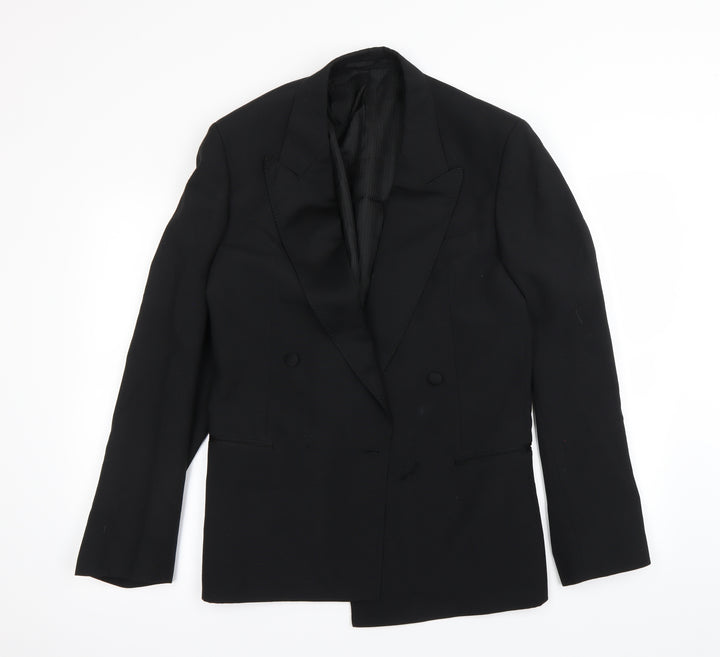 Preworn Mens Black Jacket Blazer Size M