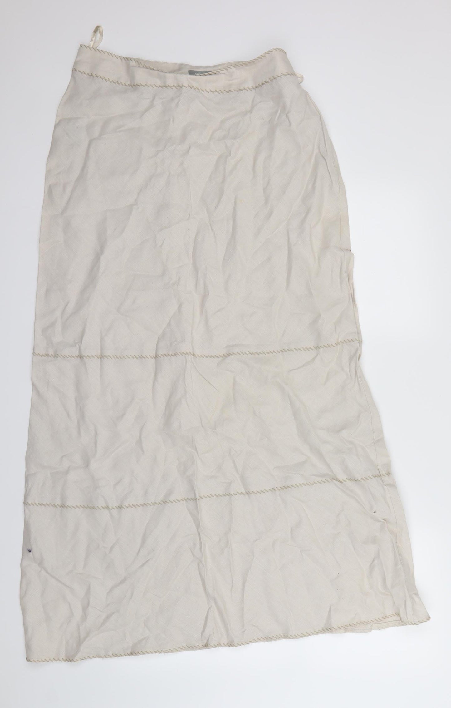 Per Una Womens Beige   Maxi Skirt Size 14