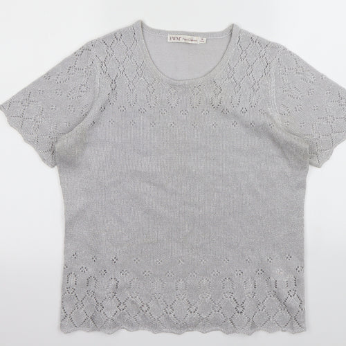 EWM Womens Silver   Basic T-Shirt Size M