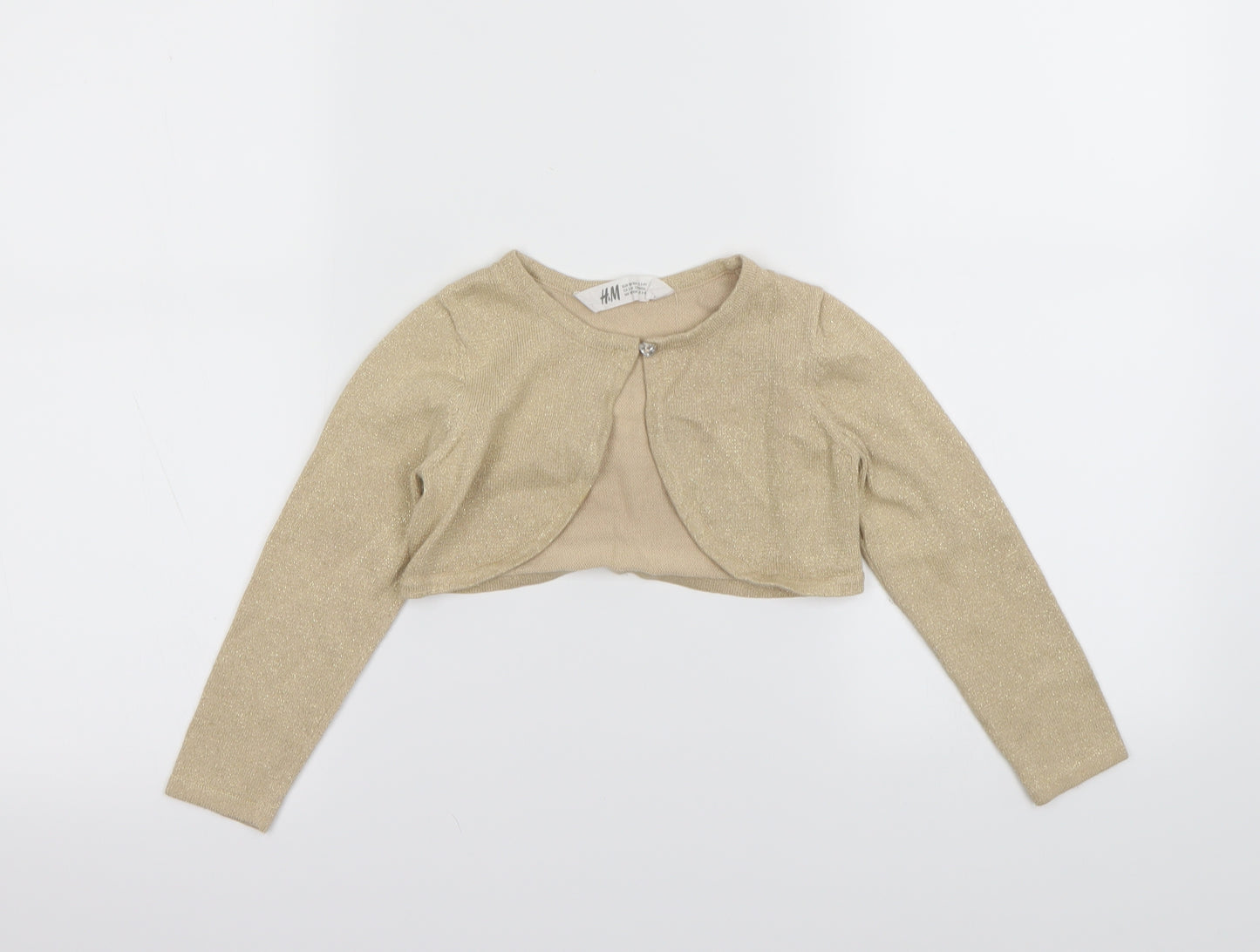 H&M Girls Clear   Cardigan Jumper Size 2-3 Years