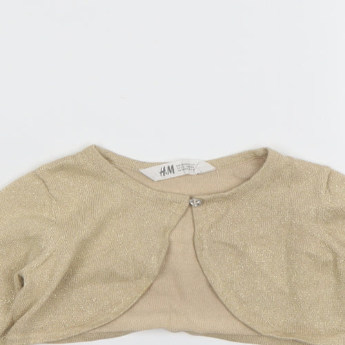 H&M Girls Clear   Cardigan Jumper Size 2-3 Years