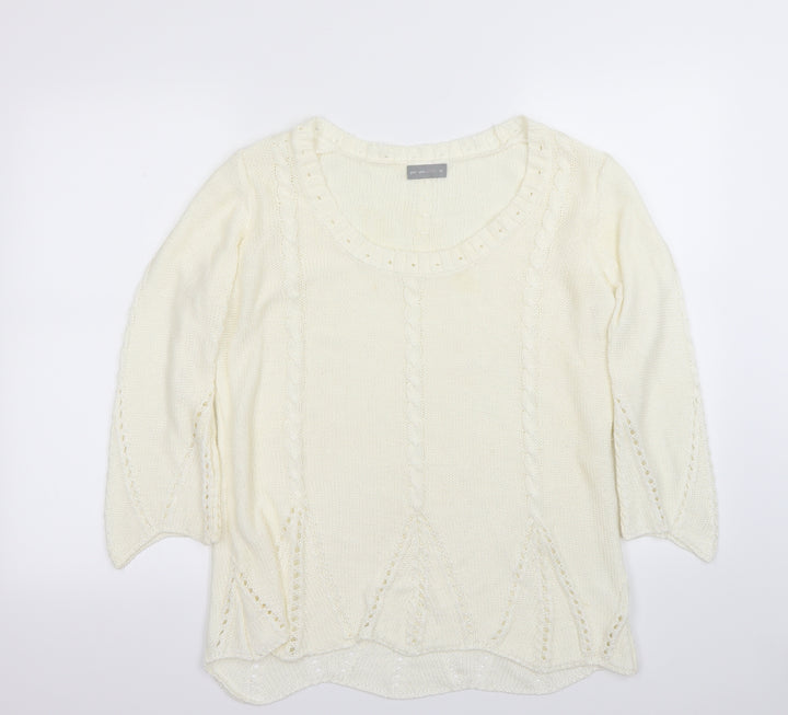 Per Una Womens Ivory   Pullover Jumper Size M