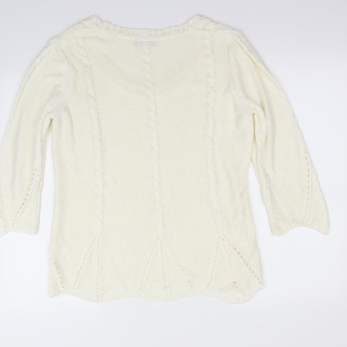 Per Una Womens Ivory   Pullover Jumper Size M