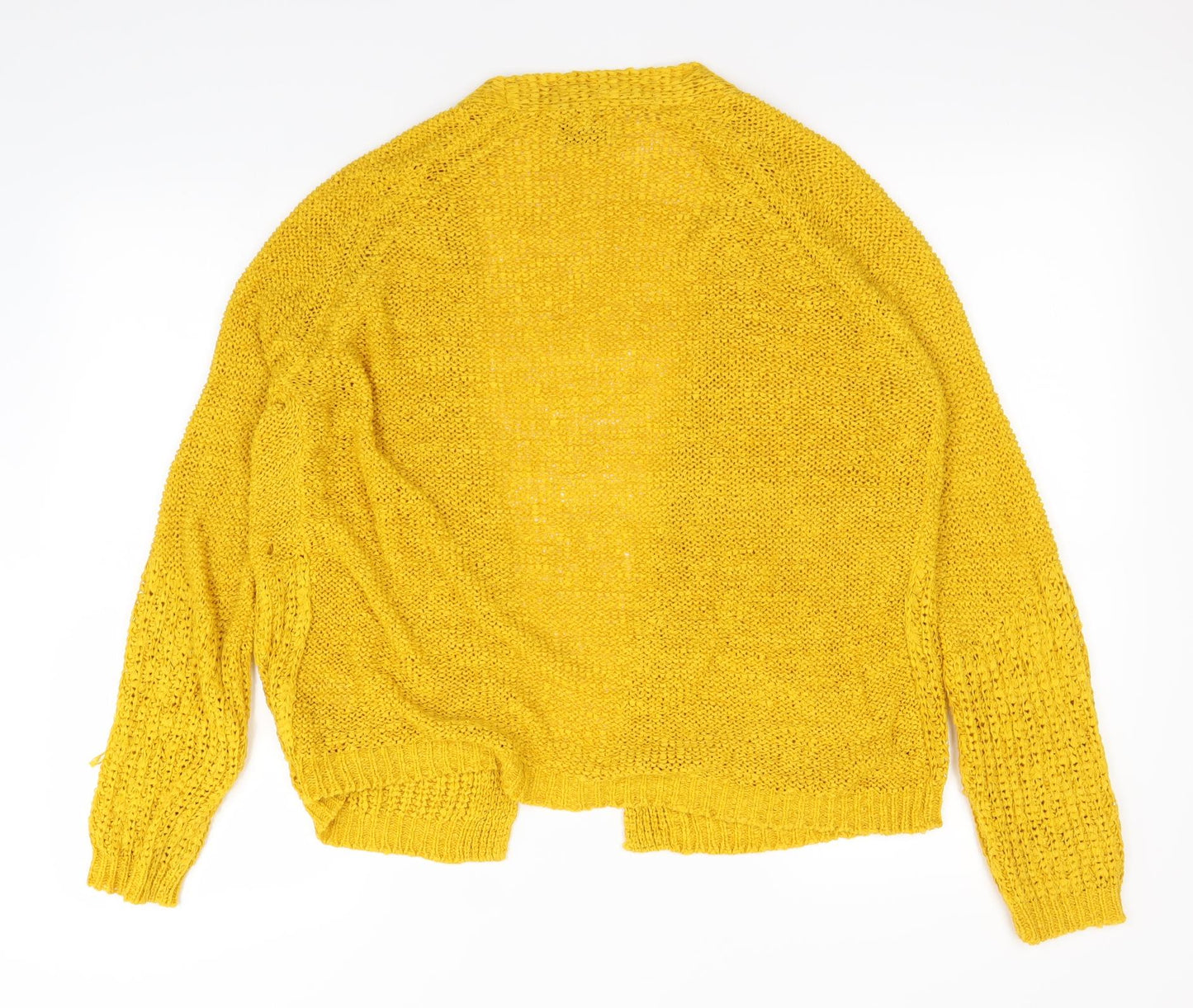Papaya Womens Yellow   Cardigan Jumper Size S