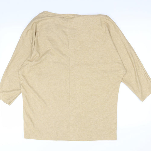 Dorothy Perkins Womens Beige   Pullover Jumper Size 14