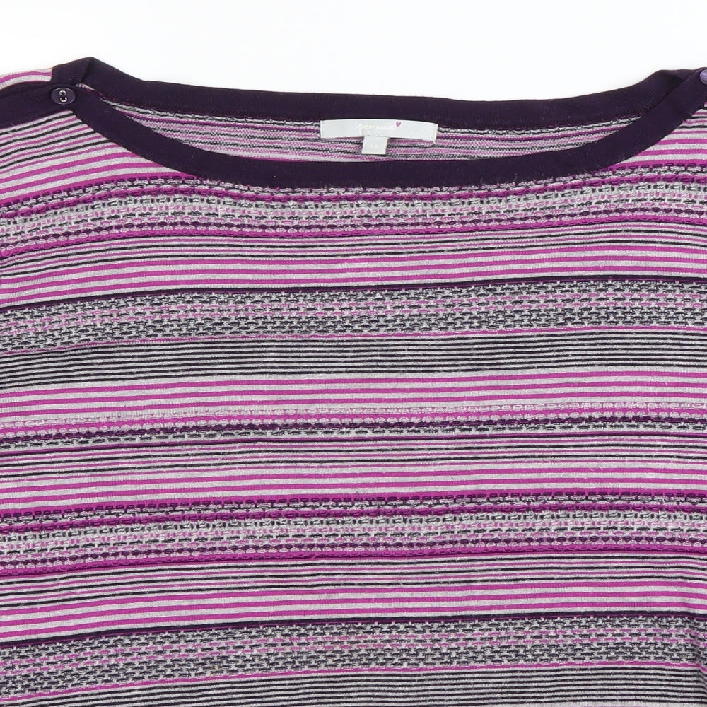 Per Una Womens Multicoloured Striped  Pullover Jumper Size 16