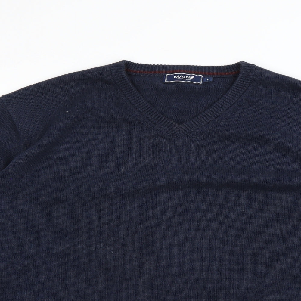 Maine Mens Blue   Pullover Jumper Size XL