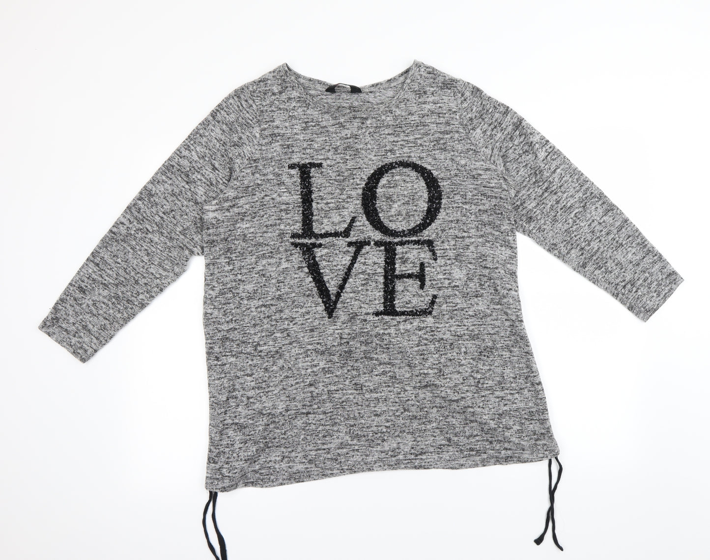 love yours Womens Grey   Pullover Jumper Size 16