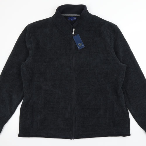 Lincoln Mens Black   Full Zip Jumper Size XL