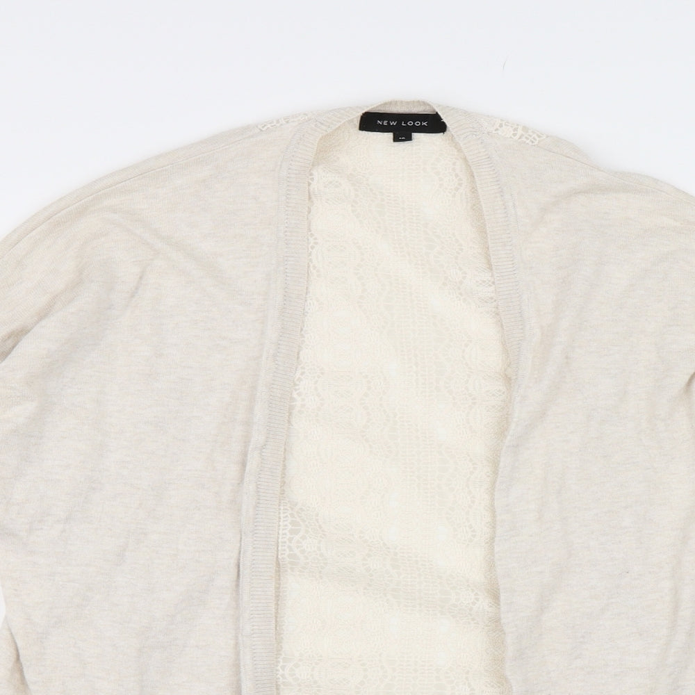 Newlook Womens Beige   Cardigan Jumper Size 10