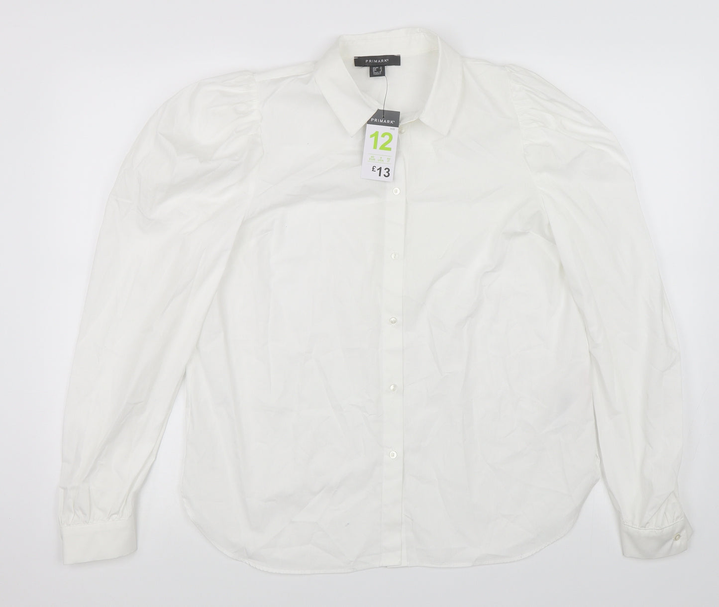 Primark Womens White   Basic Blouse Size 12