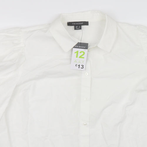 Primark Womens White   Basic Blouse Size 12
