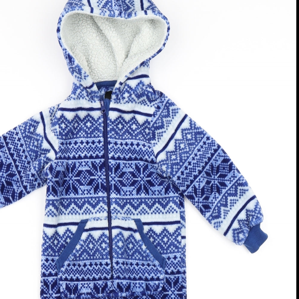 Very Boys Blue Geometric   One Piece Size 2-3 Years