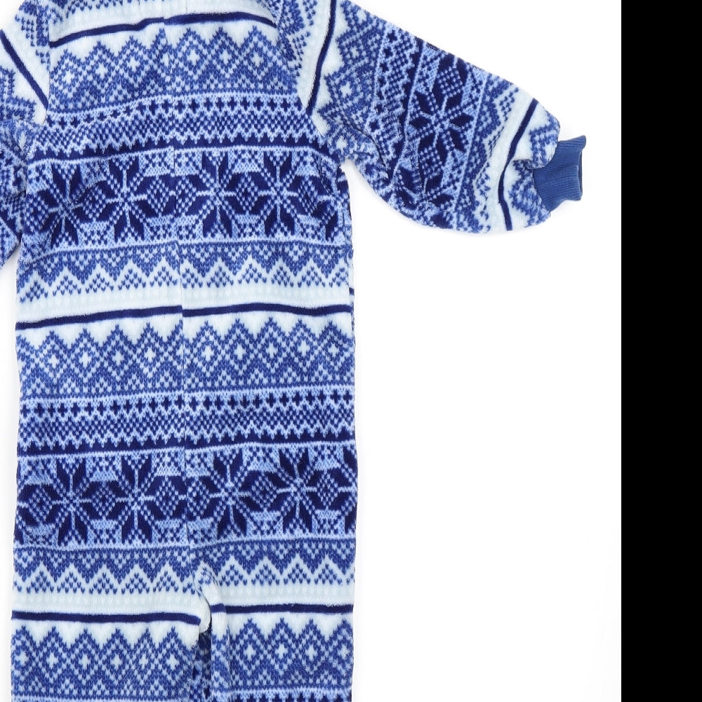 Very Boys Blue Geometric   One Piece Size 2-3 Years