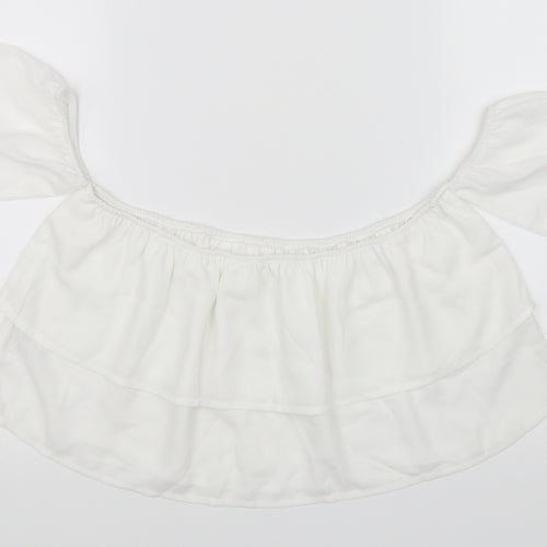 SheIn Girls White   Basic Blouse Size 11-12 Years