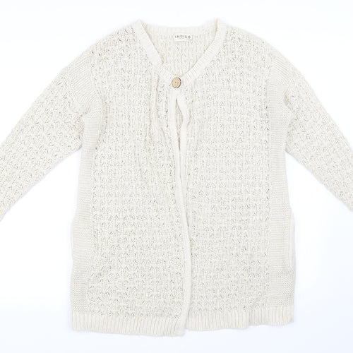 Marks and Spencer Womens Beige   Cardigan Jumper Size 16