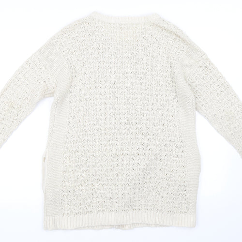 Marks and Spencer Womens Beige   Cardigan Jumper Size 16