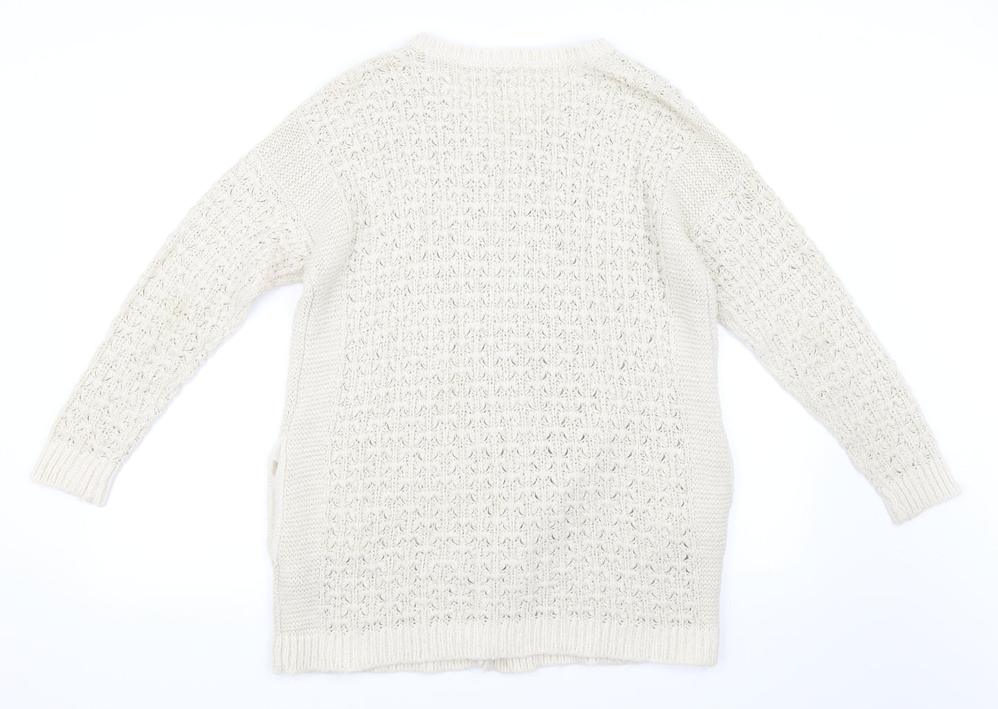 Marks and Spencer Womens Beige   Cardigan Jumper Size 16