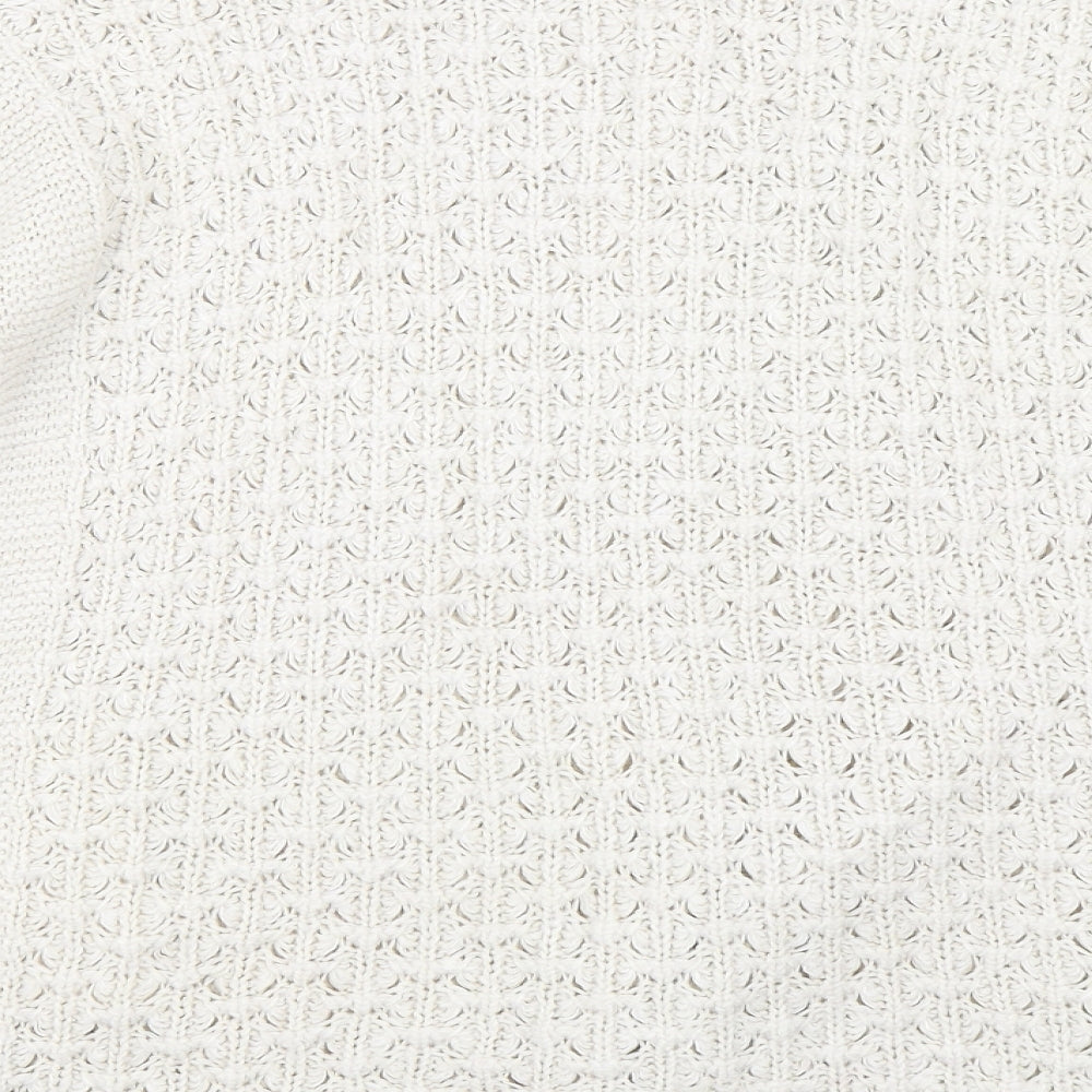 Marks and Spencer Womens Beige   Cardigan Jumper Size 16