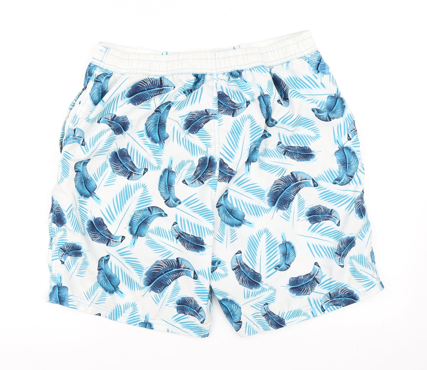 Tom Franks Mens Blue Floral  Sweat Shorts Size M - Swim Short
