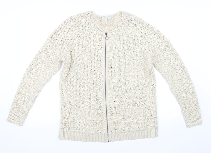 NEXT Womens Beige Cardigan Jumper Size M