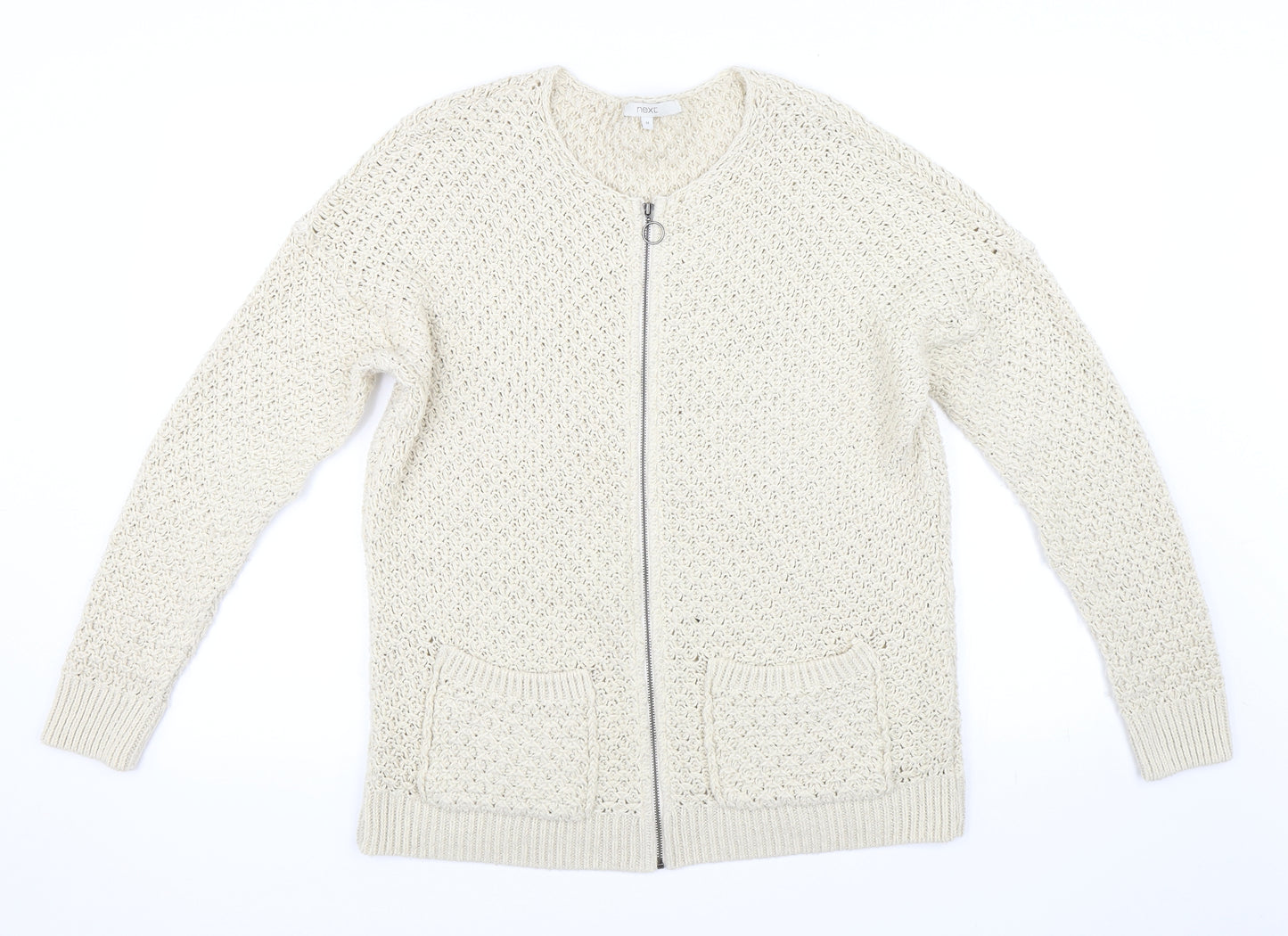 NEXT Womens Beige   Cardigan Jumper Size M