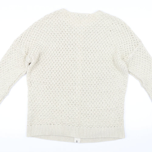 NEXT Womens Beige   Cardigan Jumper Size M