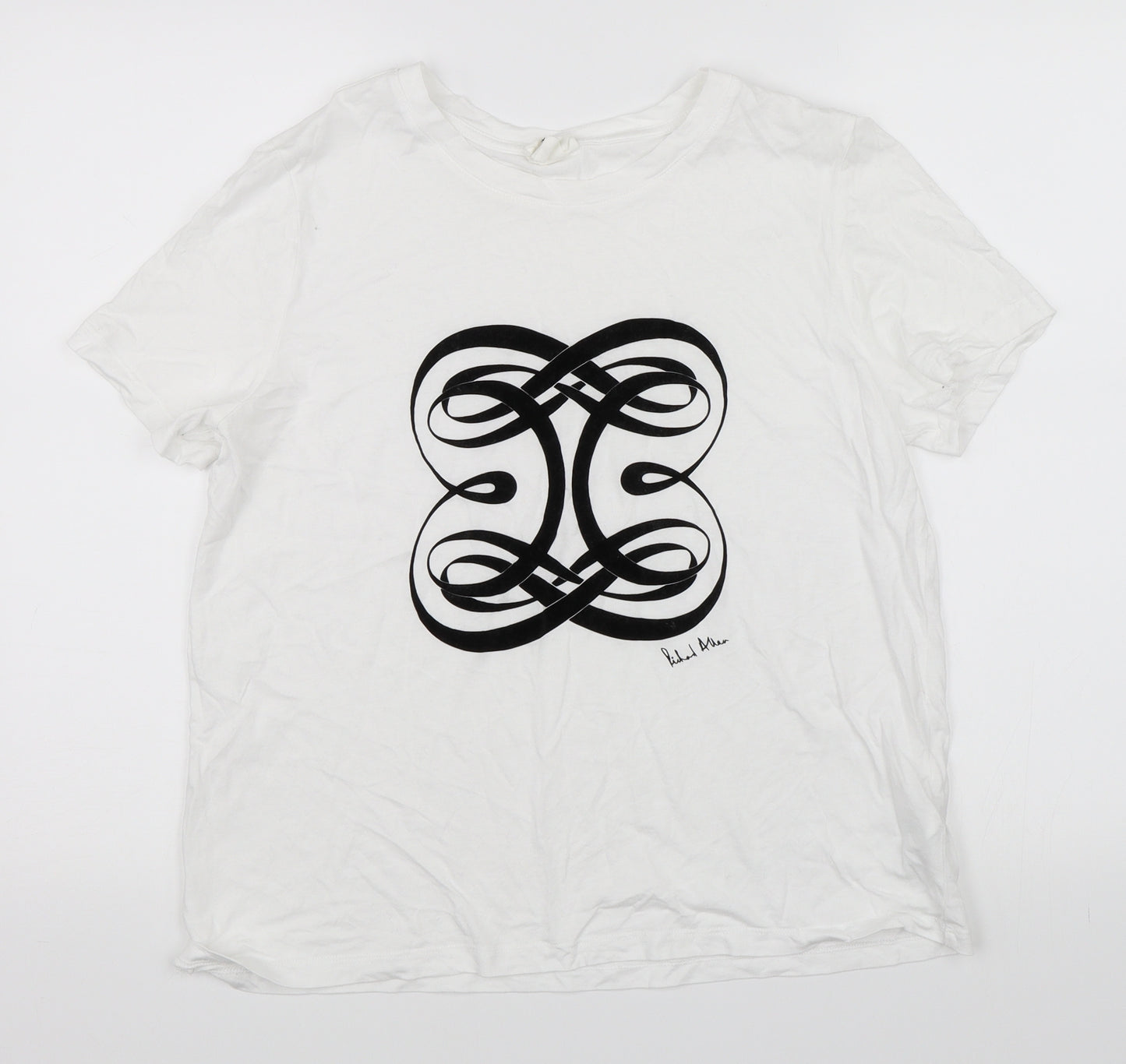 H&M Womens White   Basic T-Shirt Size M