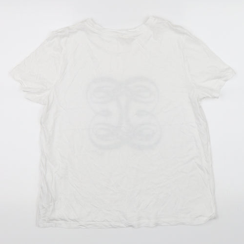 H&M Womens White   Basic T-Shirt Size M