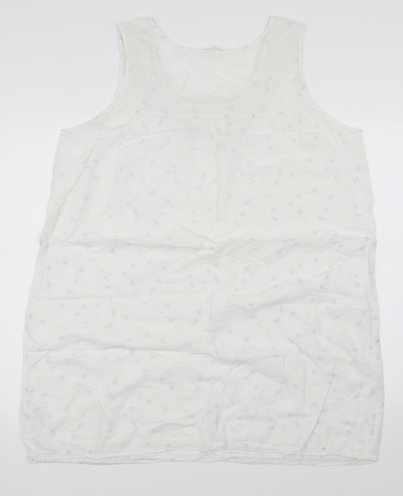 Marks and Spencer Womens White Floral   Nightshirt Size 16