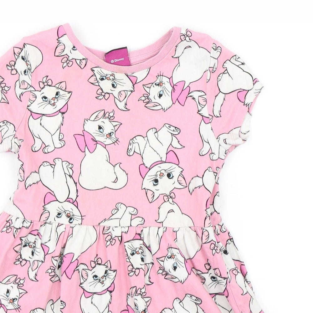 George Girls Pink   Skater Dress  Size 2-3 Years  - Marie Walt Disney
