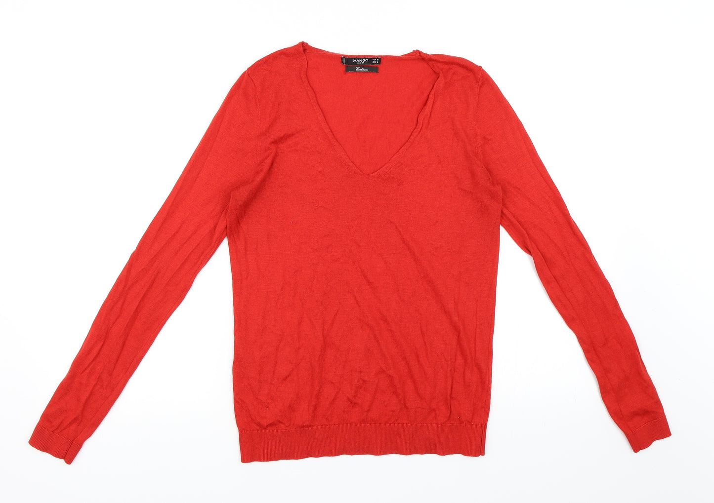 Mango Womens Red   Pullover Jumper Size M