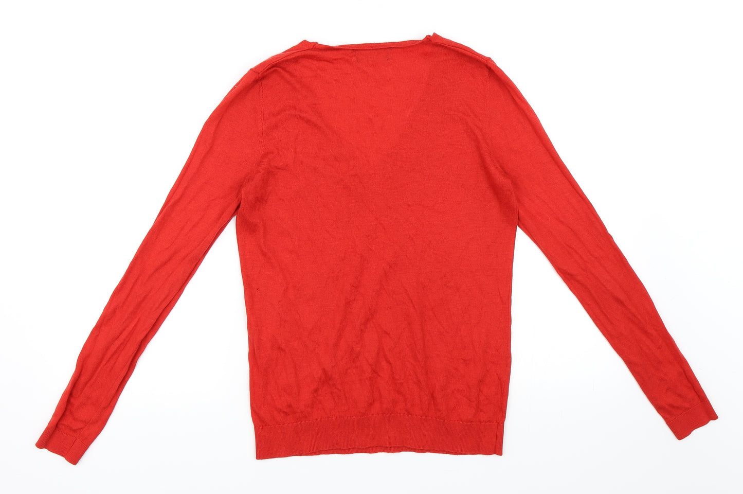 Mango Womens Red   Pullover Jumper Size M