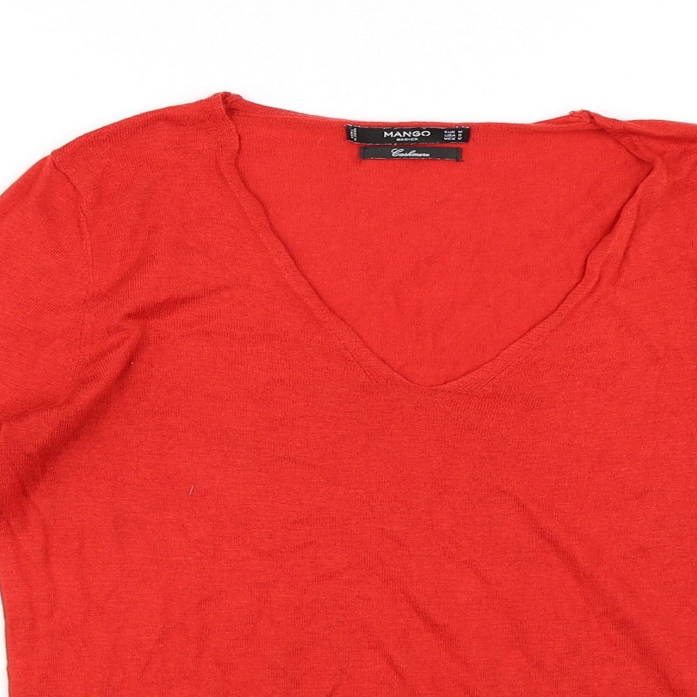 Mango Womens Red   Pullover Jumper Size M