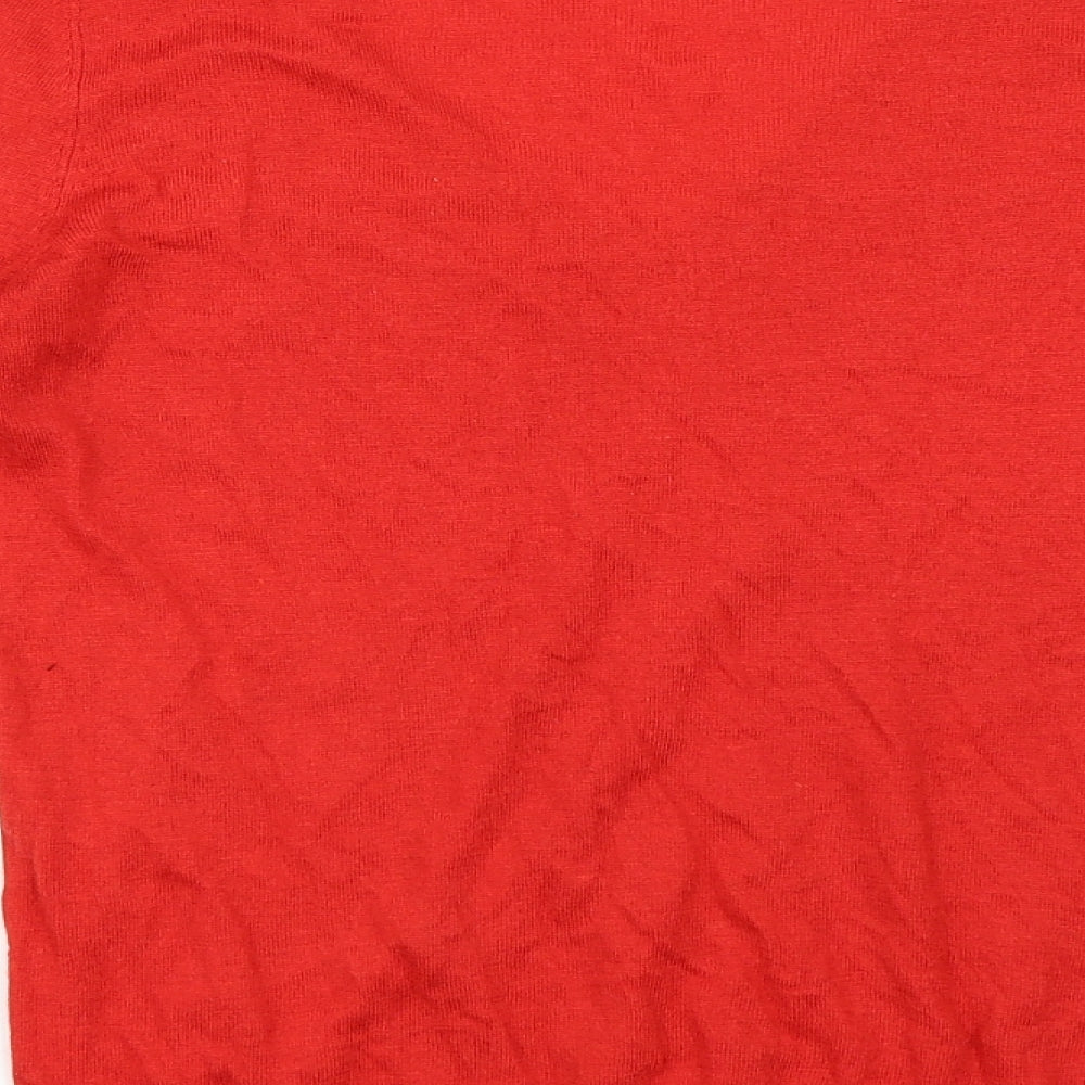 Mango Womens Red   Pullover Jumper Size M