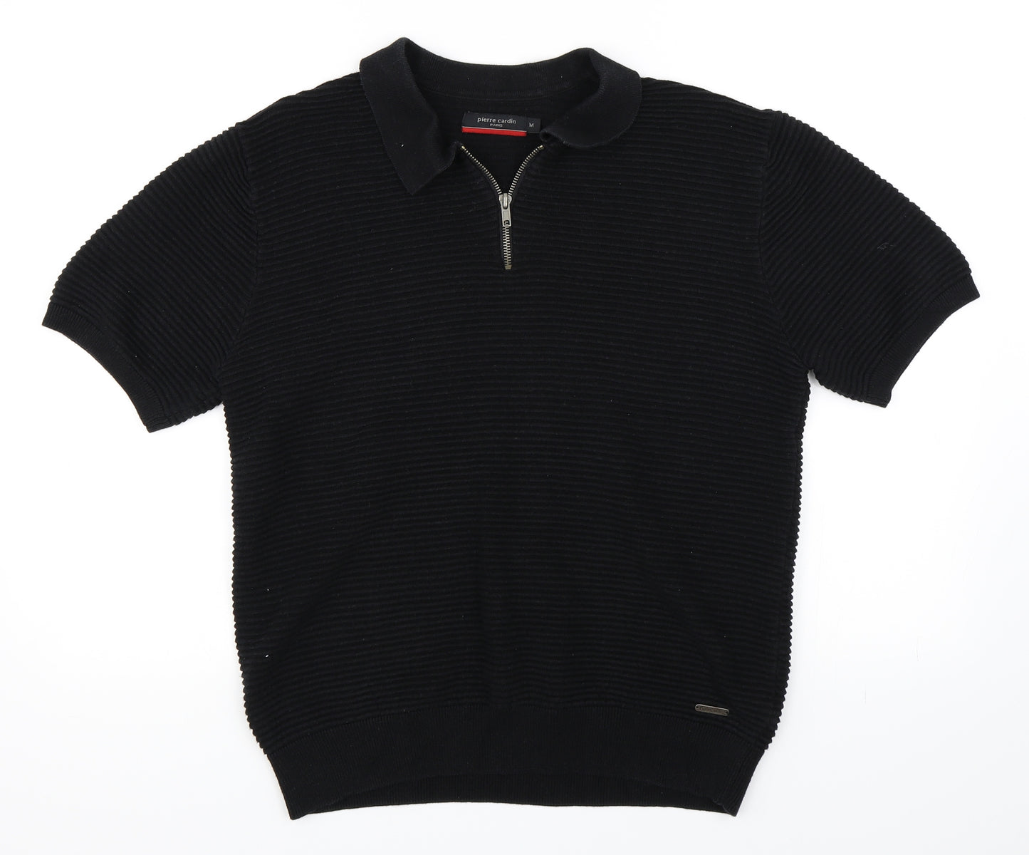 Pierre Cardin Mens Black    Polo Size M