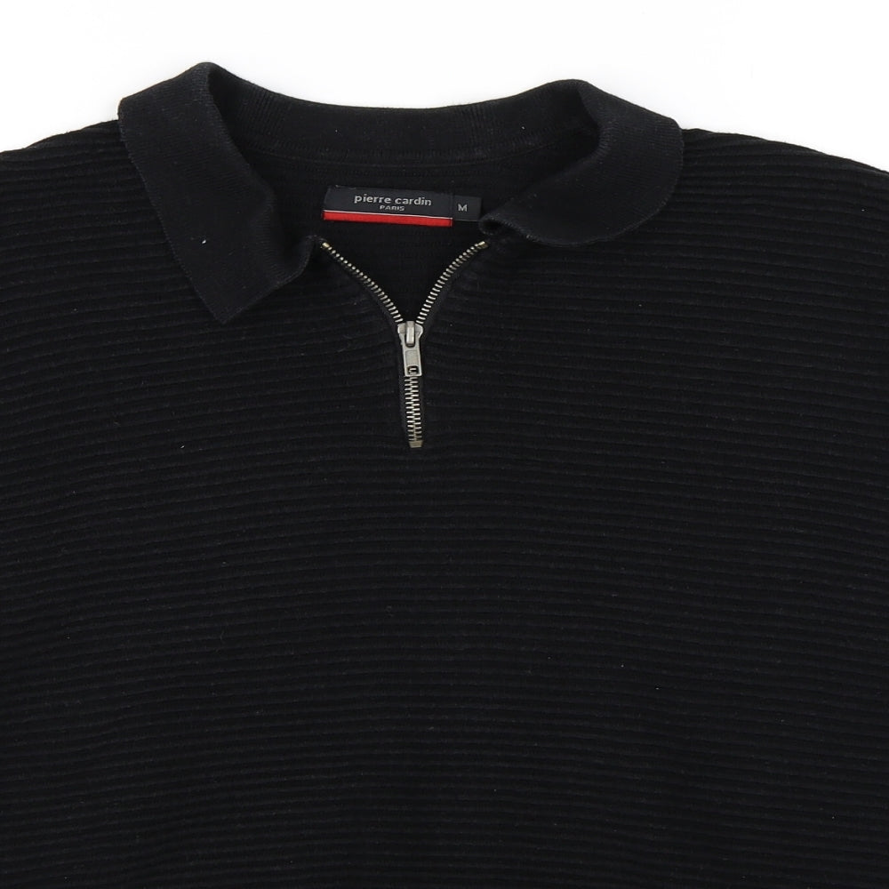 Pierre Cardin Mens Black    Polo Size M