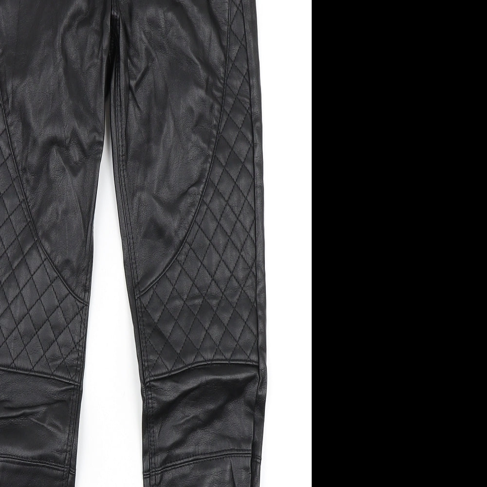 H&M Womens Black   Trousers  Size 8 L29 in