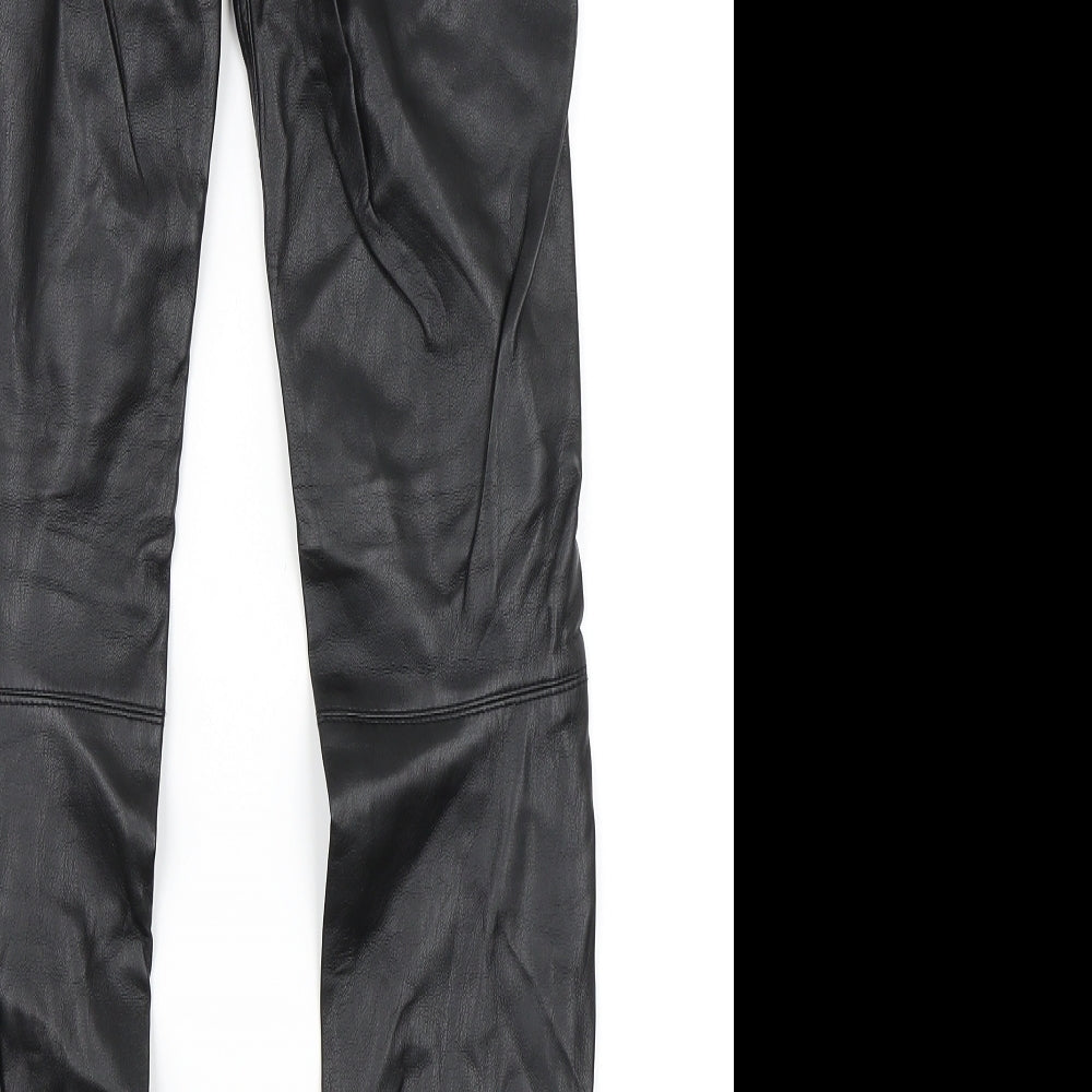 H&M Womens Black   Trousers  Size 8 L29 in