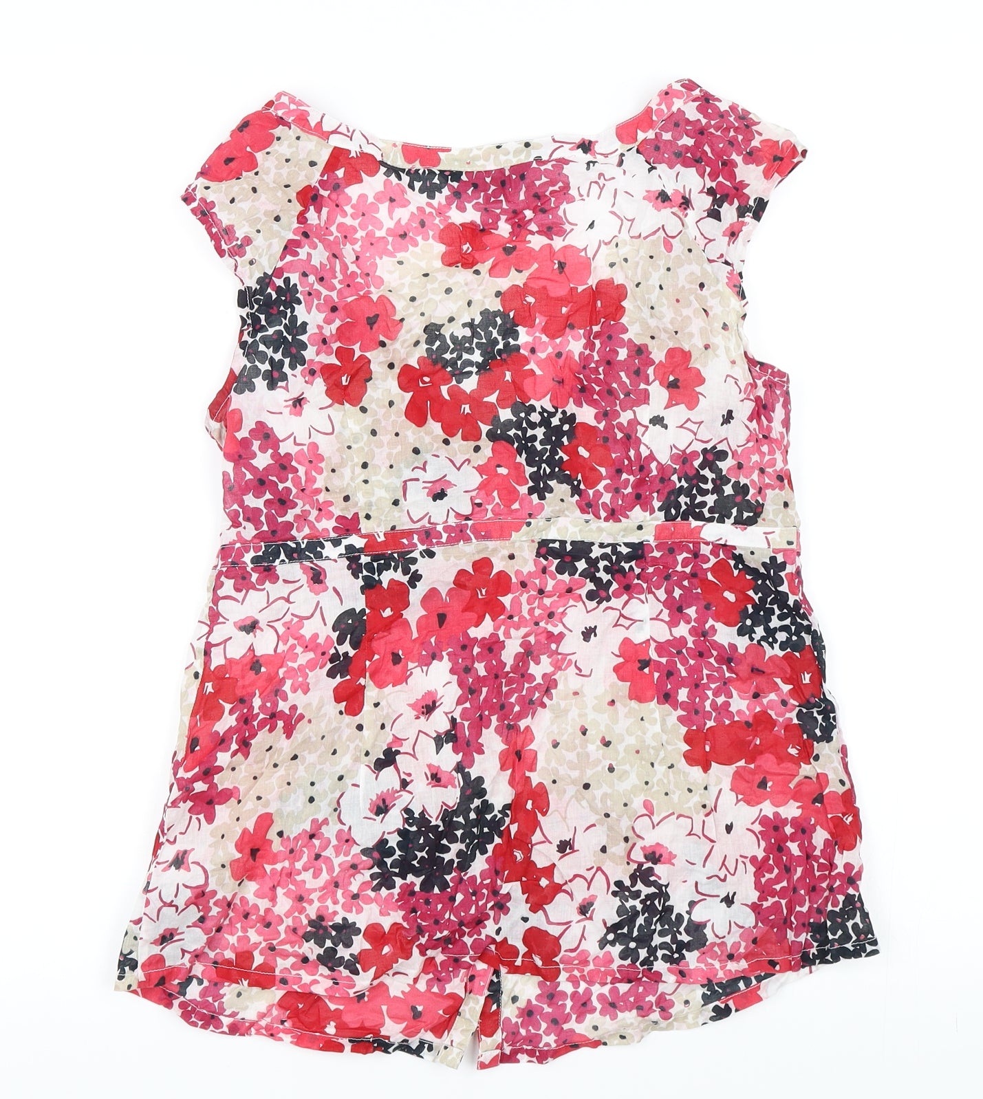Great Plains Womens Red Floral  Basic Tank Size M