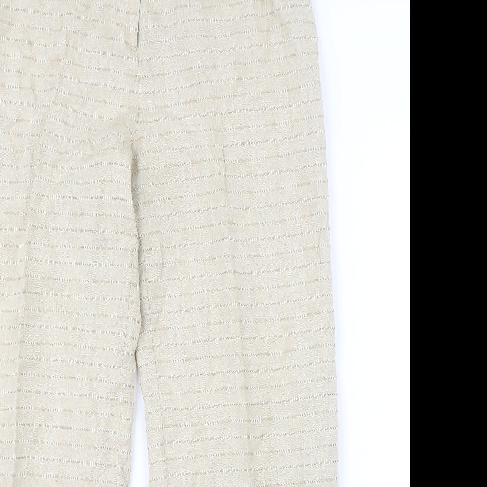 Kaliko Womens Beige   Trousers  Size 12 L28 in