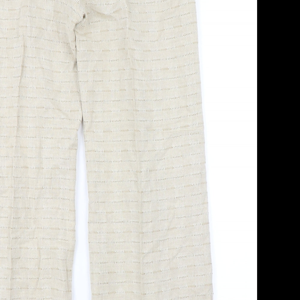 Kaliko Womens Beige   Trousers  Size 12 L28 in