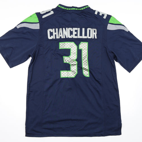 Nike Mens Blue    T-Shirt Size L  - NFL Seahawks