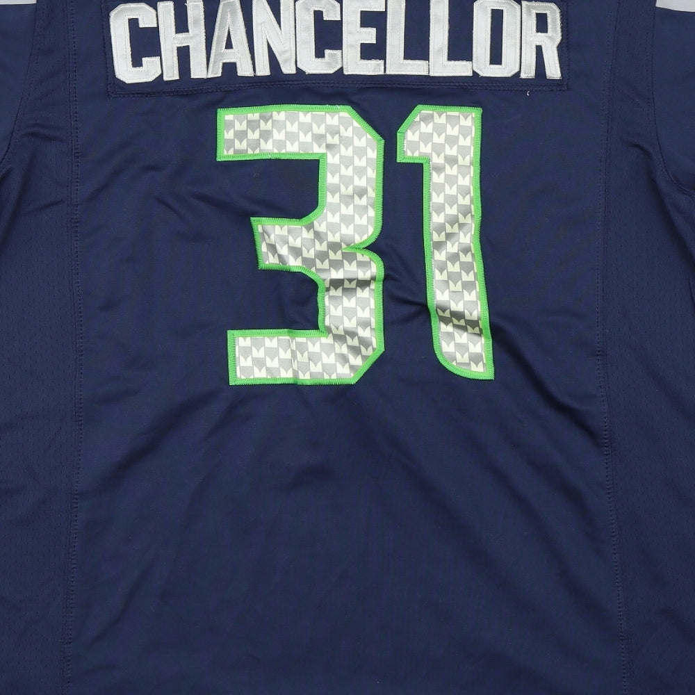 Nike Mens Blue    T-Shirt Size L  - NFL Seahawks