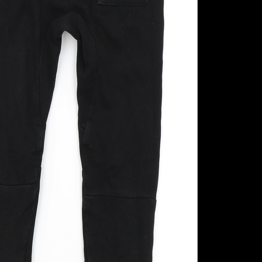 F&F Boys Black   Jogger Trousers Size 6-7 Years